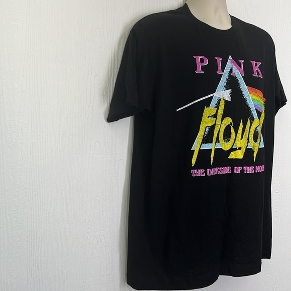 Pink Floyd- Pink Floyd The Darkside Of The Moon Graphic Black T Shirt Size LG - Picture 4 of 9